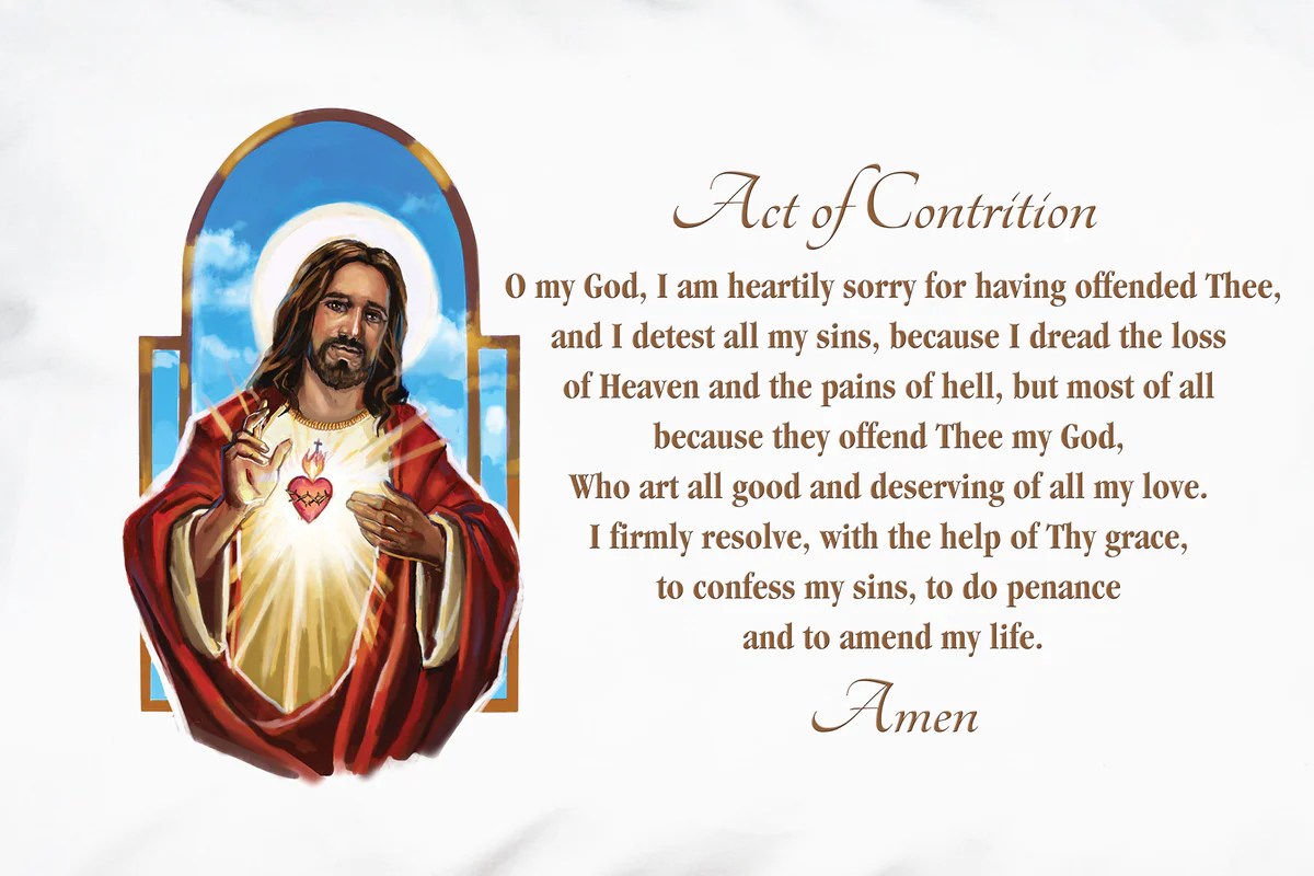 The act of contrition in spanish