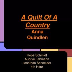 A quilt of a country anna quindlen