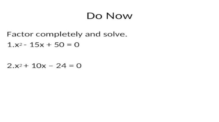 Solve x 2 10x 24 by completing the square